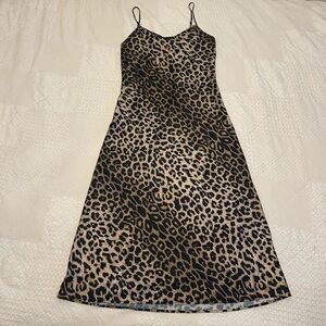 All Saints Animal Print Midi Dress